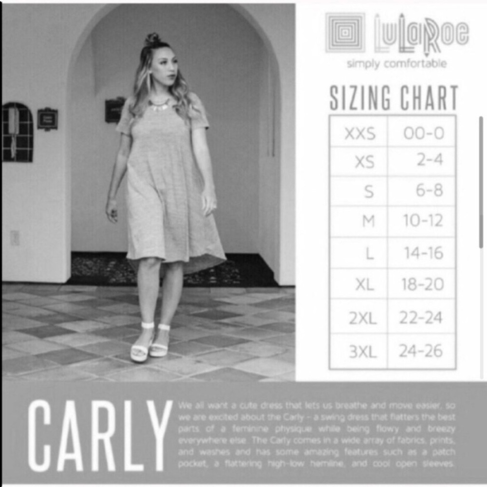 LuLaRoe Original Carly Dress - Picture 6 of 6
